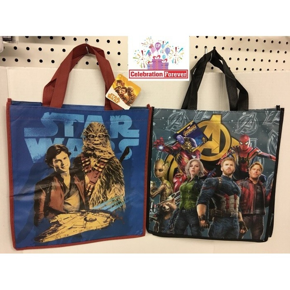 Lot 2 Disney Star Wars Han Solo & Marvel Avengers Trick or Treat Halloween Bags